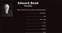 Desktop Screenshot of edwardbond.org