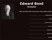 Tablet Screenshot of edwardbond.org